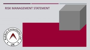 B.15 Risk Management Statement